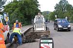 Oprava hlavního silničního tahu přes Beroun pokračuje druhou etapou