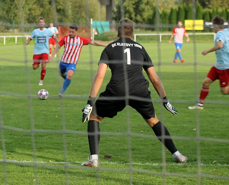 ČLU Beroun vs. Klatovy (v modrém).