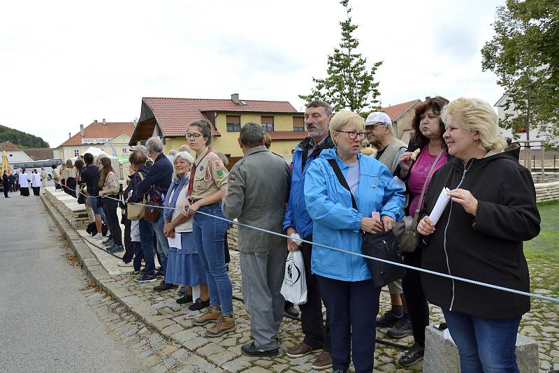 Lebka svaté Ludmily dorazila na Tetín v pátek 17. září 2021.