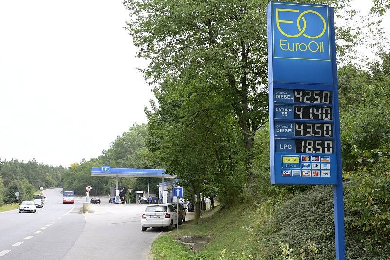 Čerpací stanice Euro OIL - Pražská ulice, Beroun (18. srpna 2022).