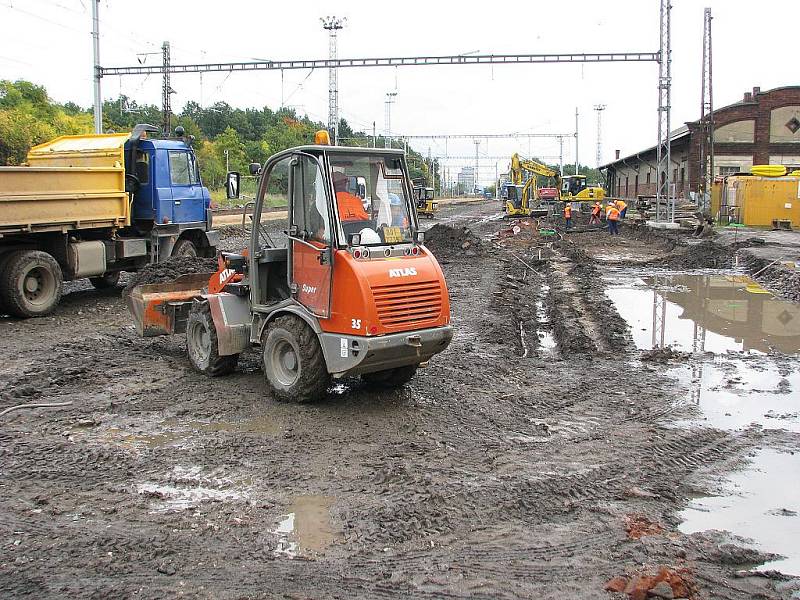 Rekonstrukce hořovické vlakové stanice - říjen 2010