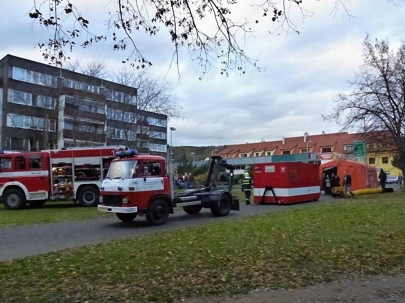 Požár v berounském bytě. 