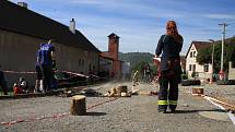 Z hasičské soutěže 'Toughest Firefighter Alive - Nejtvrdší hasič přežije' v Broumech.