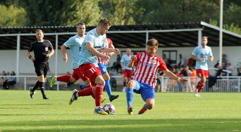 ČLU Beroun vs. Klatovy (v modrém).