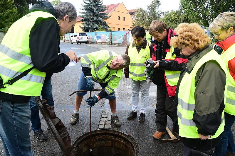 Z nácviku protipovodňových opatření v Berouně.