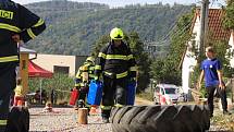 Z hasičské soutěže 'Toughest Firefighter Alive - Nejtvrdší hasič přežije' v Broumech.