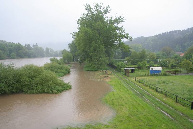 Povodně ve Stradonicích -  2. června 2013.