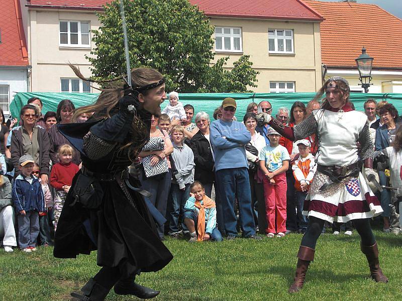 Berounské hradby s králem Přemyslem Otakarem II.  