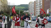 Berounské hradby s králem Přemyslem Otakarem II.  