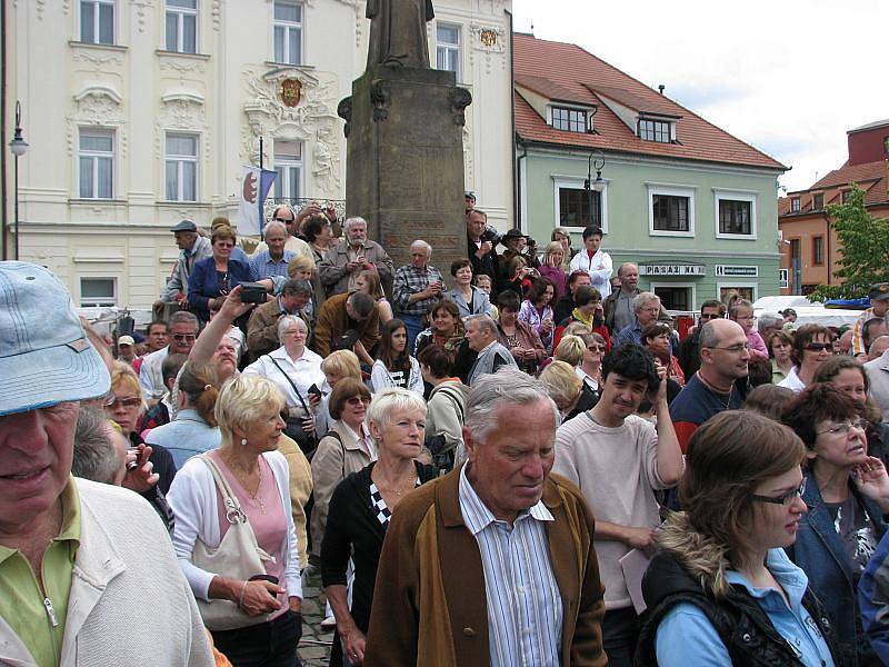 Berounské hradby s králem Přemyslem Otakarem II.  