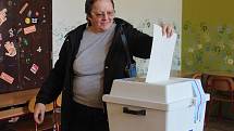 První den komunálních voleb v Berouně.