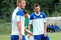 Dan Hájek (vpravo) dal dva góly.