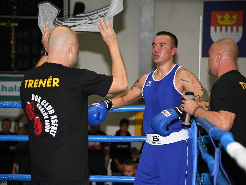 Z desátého ročníku Galavečeru boxu ve sportovní hale v Králově Dvoře.