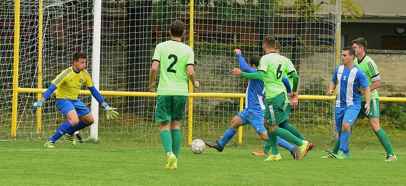 Poměrem 0:1 prohráli fotbalisté Hostomic v I. B třídě s Dobříčí.