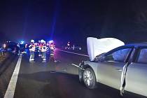 Hromadná nehoda na dálnici D5.