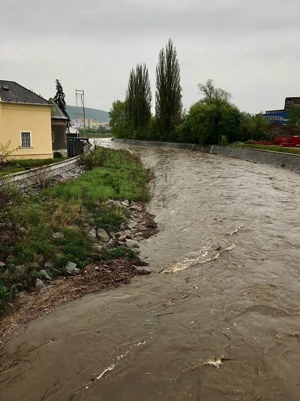 Hladina Litavky 13.-14. května 2021.