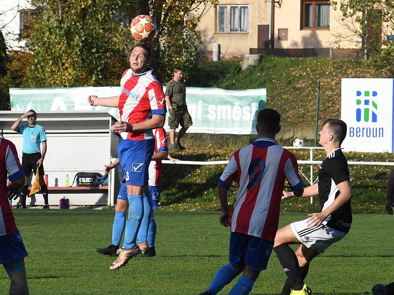 Berounští fotbalisté dotáhli dvoubrankové manko.