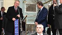 Prezident Miloš Zeman navštívil Beroun. 