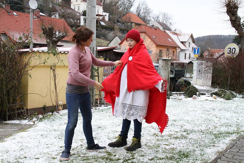 Tříkrálová sbírka v Nižboru.