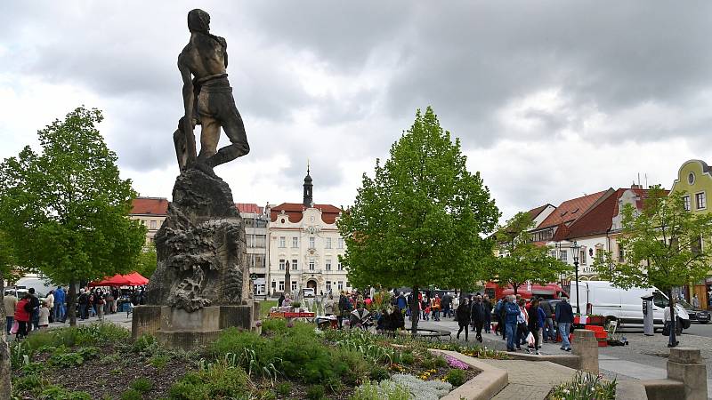 Na berounském trhu prodejci nabízeli především zeleninu a květinovou i zeleninovou sadbu.