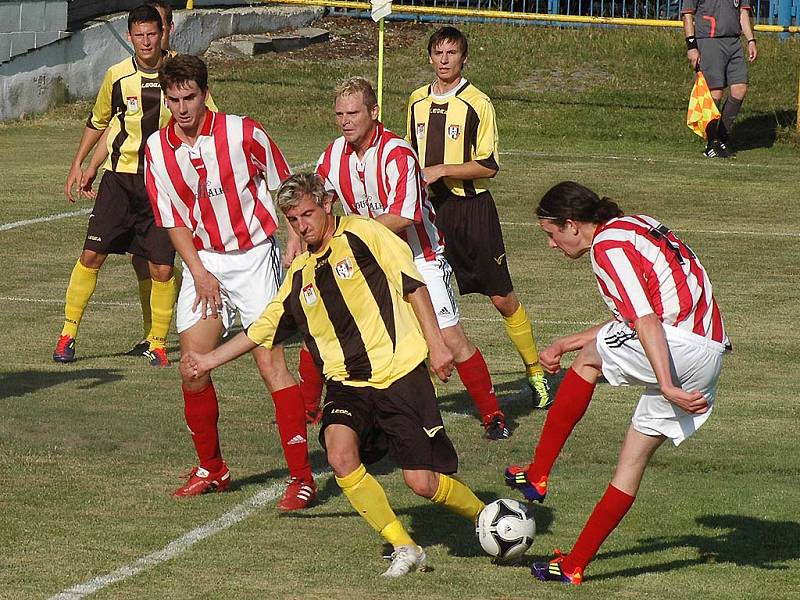 Fotbalisté Cerhovic porazili Vraný 2:1.