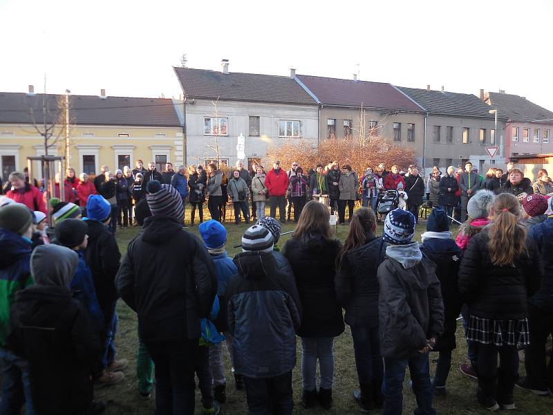 Koledy si zazpívali i žáci a jejich rodiče při Základní škole Komenského Závodí v Berouně. Nechtěli ale čekat do večera, tak si akci Česko zpívá koledy spojili s odpolední vánoční besídkou.