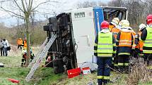 Taktické cvičení simulovalo nehodu autobusu a auta