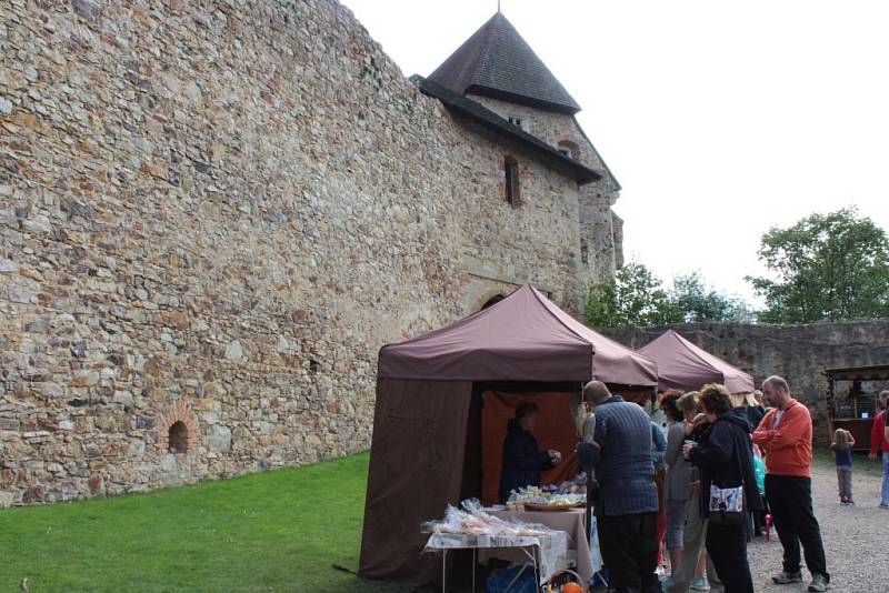 Šermířská utkání z drsného středověku, dobové stánky a další historické zajímavosti si v sobotu užili návštěvníci hradu Točník. 