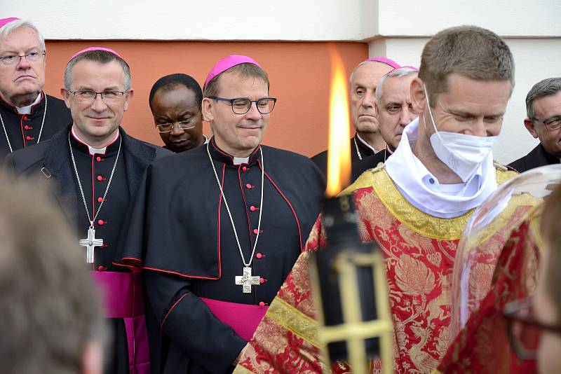 Lebka svaté Ludmily dorazila na Tetín v pátek 17. září 2021.