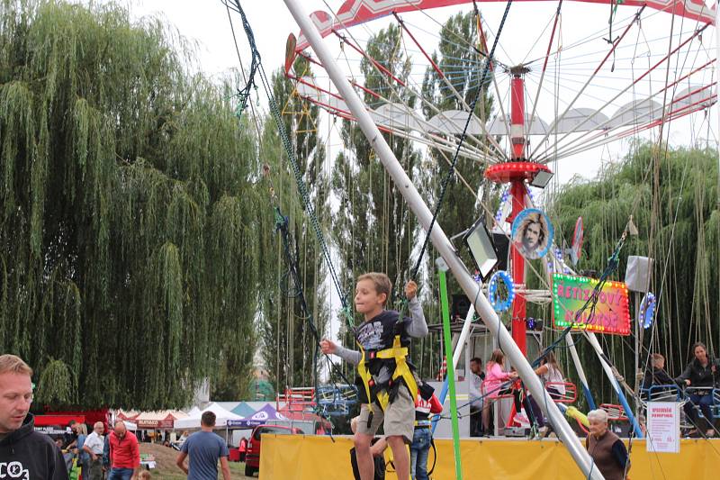 V berounském autokempu bylo o víkendu rušno. Konal se zde už 13. ročník závodů dračích lodí Berounský drak. Jeho součástí byl i Lunapark pro děti.