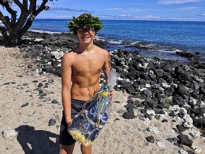 Tadeáš Neliba vyhrál obtížný závod na Havaji.