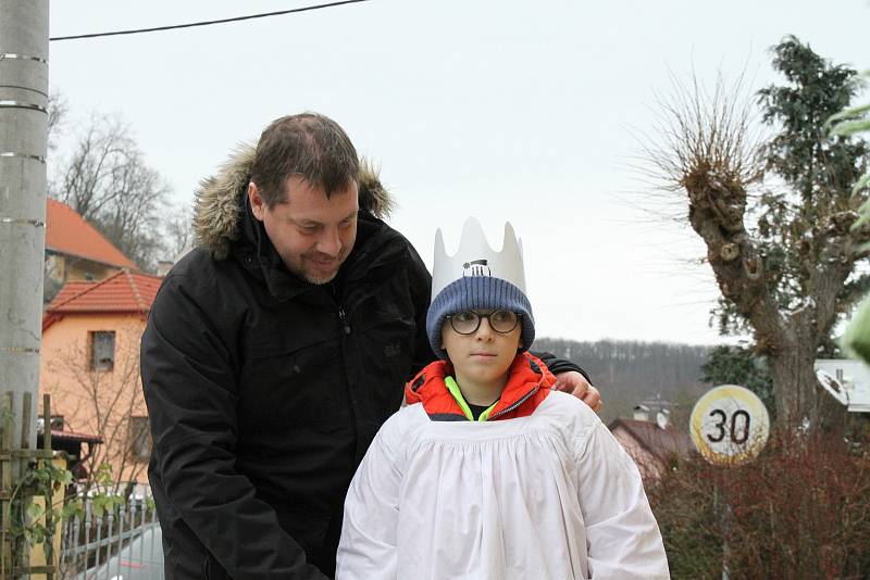 Tříkrálová sbírka v Nižboru.