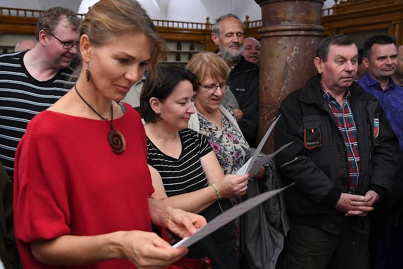 Ze křtu knihy 'Podzemí Berounska a Hořovicka' v Muzeu Českého krasu v Berouně.