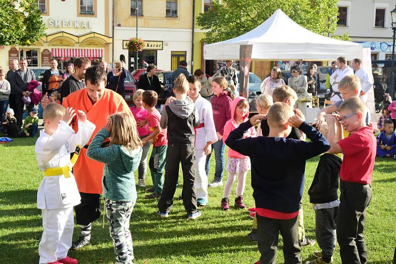 Město Beroun se zaměřilo na prevenci kriminality a sebeobranu dětí i dospělých.  Na Husově náměstí se v úterý konala akce  zaměřená na sebeobranu dětí.  Pro mnohé účastníky akce byla zároveň dobrou inspirací k využití volného času.