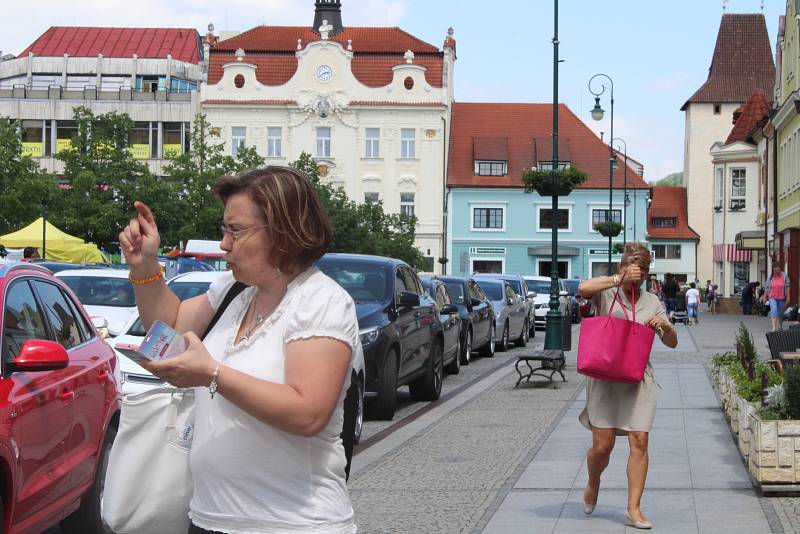 Centrum Berouna letos ozdobily stovky muškátů. Oproti uplynulým letům město rozšířilo svoji letní květinovou výzdobu.