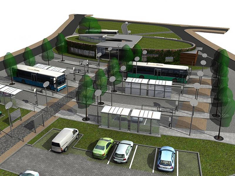 Radní Hořovic  představili vítězný projekt nového autobusového nádraží.