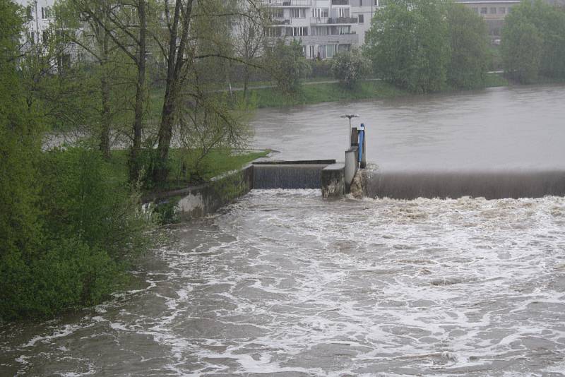 Stav Berounky v pátek 14. května 2021 odpoledne.