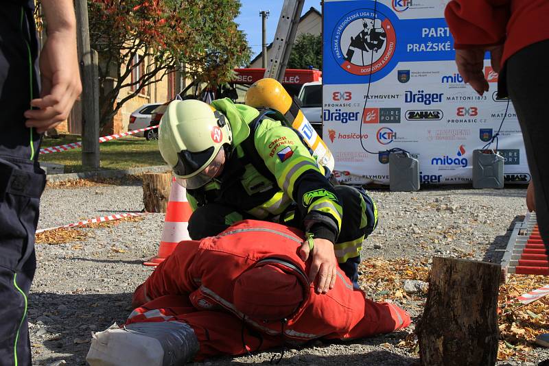 Z hasičské soutěže 'Toughest Firefighter Alive - Nejtvrdší hasič přežije' v Broumech.