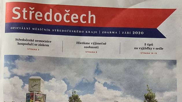 Titulní strana jednoho z čísel měsíčníku Středočech.