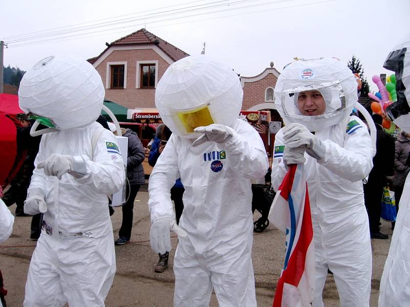 Poberounský masopust se konal v Zadní Třebani