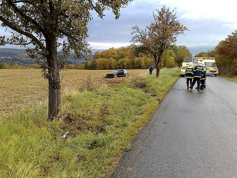 Nehoda u Řevnic si naštěstí nevybrala oběť na životě