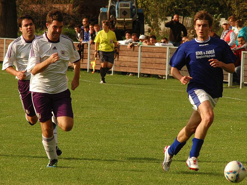 Žebráku se v derby nedařilo, Hořovicko B vyhrálo na jeho půdě 4:2.