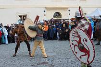 Z keltského svátku Samhain v areálu zámku v Nižboru. Archivní foto.