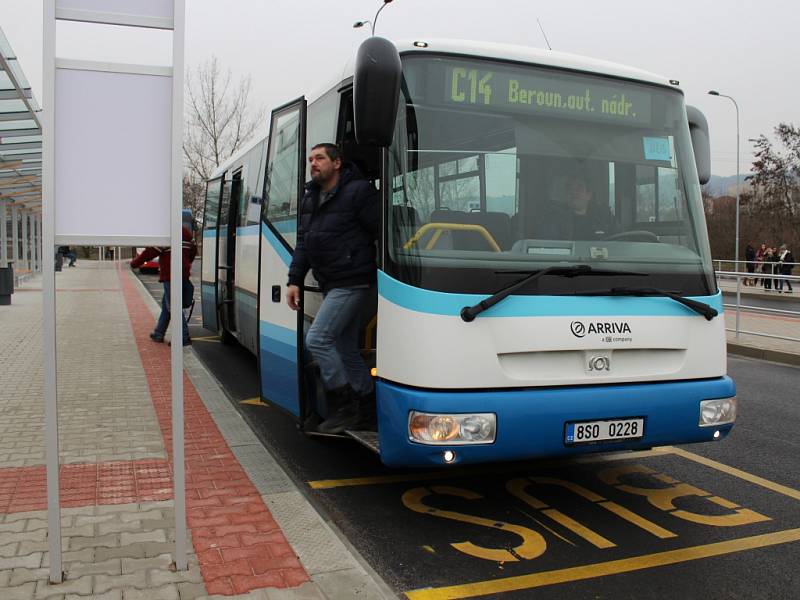 Nové autobusové nádraží v Berouně