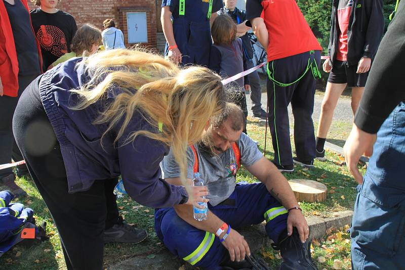 Z hasičské soutěže 'Toughest Firefighter Alive - Nejtvrdší hasič přežije' v Broumech.