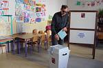 První den komunálních voleb v Berouně.