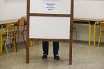 Volební okrsek číslo 6 v Berouně.