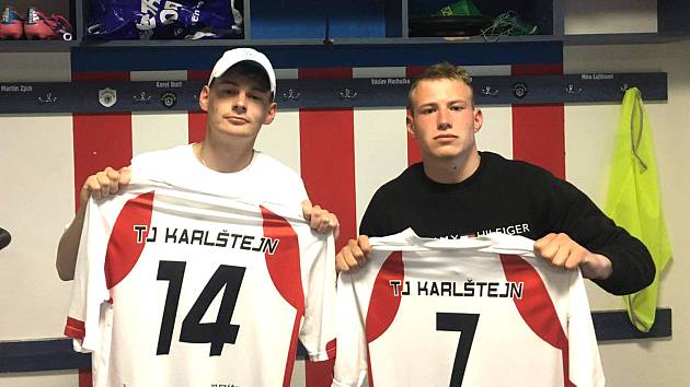 Karlštejnský celek představil nové hráče, jimiž jsou Filip Hosnéd a Martin Vávra.