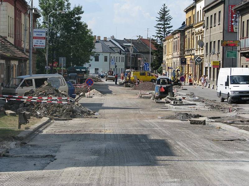 Oprava Plzeňské ulice.
