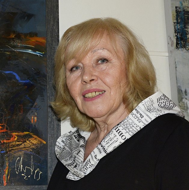 Viktorie Chaloupková, malířka. Hýskov